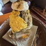 蓬莱堂 - 加賀棒ほうじ茶金箔かき氷