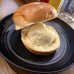 ブラックプール ハンバーガー カフェ - 今回はメープルシロップ無しのノーマルタイプ。ホットケーキ感はこれでも味わえます。