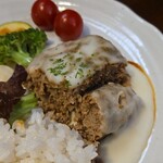 キッチン ブルー グローブ - 横にカット