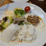 キッチン ブルー グローブ - 最後のワンプレート