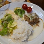 キッチン ブルー グローブ - 再びワンプレート