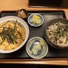 あだちや - たまご丼と冷やしそばのランチセット¥780