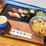 日本橋 - 寿司うどんセット特