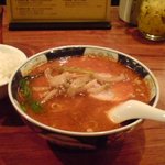 支那麺 はしご - 搾菜担々麺（大辛・麺固め）