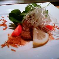 ステーキハウス神楽 垂水本店 - 前菜♪あぶり焼きとっても柔らかジューシー♪