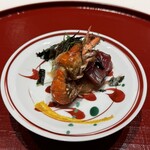 照寿司 - 穴ジャコの素揚げとカツオ