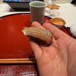 照寿司 - スズキの昆布締め　JP