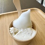 由布島茶屋 - 本日のジェラート 島レモンのソルベ、石垣みるく。