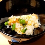 温石 - 鱧と甘長唐辛子のご飯