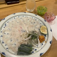 旨い魚と旬菜料理 ふくとく - トラフグ刺し