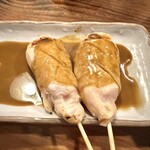 かわ屋 - ささみのしぎ焼き、これも一推し！わさび醤油が最高！