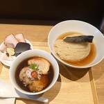 らぁ麺や 嶋 - 特上つけ麺(つけ麺用大盛り)【醤油】