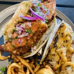 ブルー エントランス キッチン - 