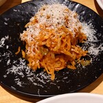 大塚のれん街 ニクビストロ ENZO BYO - 切り干し大根で作ったおつまみナポリタン(¥550)