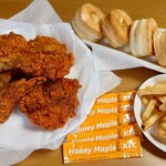 ケンタッキーフライドチキン - 料理写真:買い求めた品々　お皿に移して