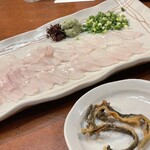 うまいもの 楽味 - 穴子のお刺身