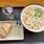 さか枝うどん - 料理写真:冷かけ中360円＋焼き豆腐100円