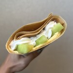 オザキクレープ - メロンカスタードホイップ