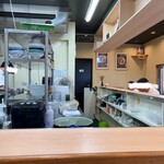 中華そば 深緑 - 店内はカウンター席のみ8席です。