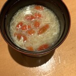 鮨 からく - クコの実の卵スープ
