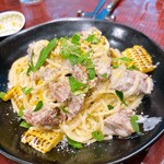 トラットリア ジュリエーゼ ダ エンメ - 子羊ととうもろこしのレモンクリームのパスタ