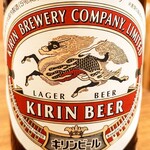 居酒屋 さか盛 - 瓶ビール（キリン）①