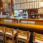 串焼き 千羽 - カウンター席