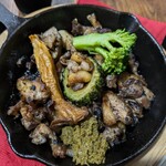 ナカガワ☆スエ食堂 - 親鶏の炭火焼