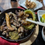 ナカガワ☆スエ食堂 - 醤油を一滴たらしてゴーヤと一緒に！完璧です！