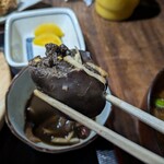 ナカガワ☆スエ食堂 - 柔らかく臭みもない鳥モツ煮！最後にやってくる唐辛子のピリ辛で酒が欲しくなる！