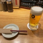 とんかつ 田 - 生ビール中