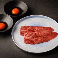 サーロインの薄切り焼きしゃぶ