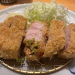 とんかつ 田 - ワサビ醤油