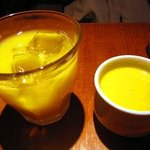 ビストロ マザームーン 渋谷 - オレンジジュース&スープ