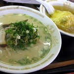 Ramenyanyan - 日替わりランチ（ラーメン＋天津飯）