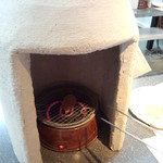 せんべい手焼き体験　コンロで焼きます(2014.04.06)