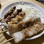 やきとりあきづき - 豚バラ、さがり、他