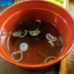馬刺しと地鶏とマグロ 梅屋 - スープ