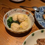 ぼんぼん亭 - スイートコーン入りエビ団子煮