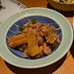 ぼんぼん亭 - 豚肉さつま芋ピリ辛炒め