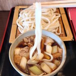 藤店うどん - つけ汁に漬けて✨