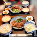 炭焼牛たん 赤兵衛分店 - 赤兵衛定食 大＋とろろ ｘ2
