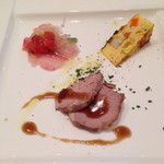 La cucina del Covo - イサキ、キッシュ、鴨肉