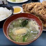 うどんと丼 ふる里 - お味噌汁が美味しかった♡