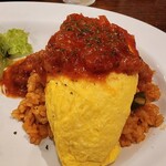 カフェ シェルブルー - オムライス（トマトソース）