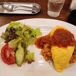 カフェ シェルブルー - オムライス（トマトソース）