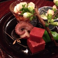 おもてなし茶屋　咲扇 - 白子・タコのやわらか煮・ヌタ