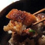 日本焼肉はせ川 別亭 - 食事　北本養鰻　鰻土鍋ご飯　ひつまぶし