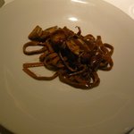 タニーチャ - 焦がし小麦のタリアテッレ、ホタルイカとタケノコ（2014.4）