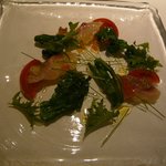 タニーチャ - 冷前菜：真鯛と菜の花（2014.4）